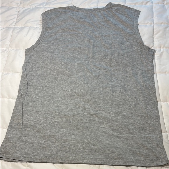 Gray Tank Top with Camouflage Flag Design - Picture 6 of 6